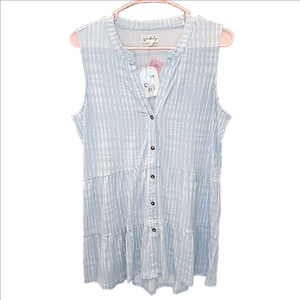 NWT'S WONDERLY TANK/W RUFFLED DESIGN